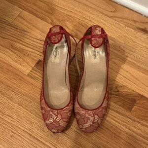 Valentino Red Lace Heels